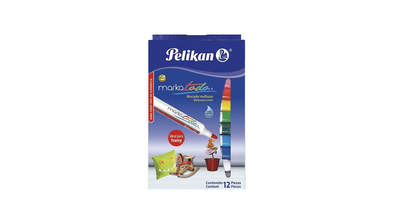 Marcadores colores Markatodo Pelikan 12unds