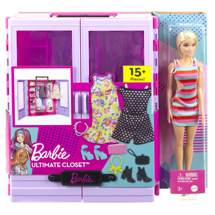 Barbie Fashionista Closet de Lujo con Muñeca 3a+