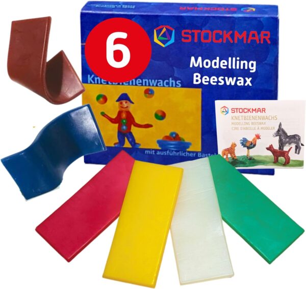 6 Unidades Cera Abeja Moldeable Stockmar