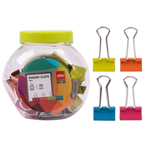 Clip Doble, 25 Piezas (19 Mm) 755004