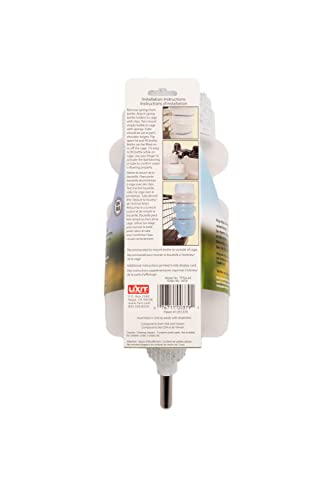 Lixit Top Fill - Botellas de agua sin goteo para conejos, hurones, hámsters, cobayas, ratas, chinchillas y otros animales pequeños (44 onzas, granito)