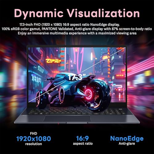 ASUS Vivobook Laptop de 17 pulgadas con Windows 11 - Intel Core i3-1215U Beat i7-1195G7-17.3 pantalla grande FHD - Office365 un año -40GB RAM -2TB SSD -Computadora portátil - Batería de larga duración